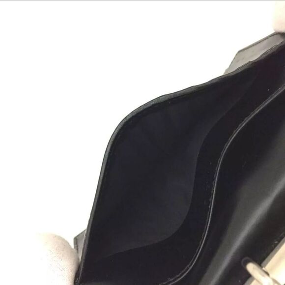 Authentic GUCCI G Logo Black Leather Agenda Notebook Cover/6X1318 - Picture 6 of 8